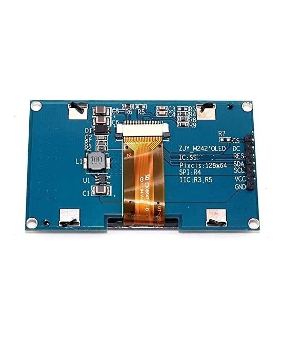 Pantalla Oled 2.42 pulgadas 12864 con interfaz SPI