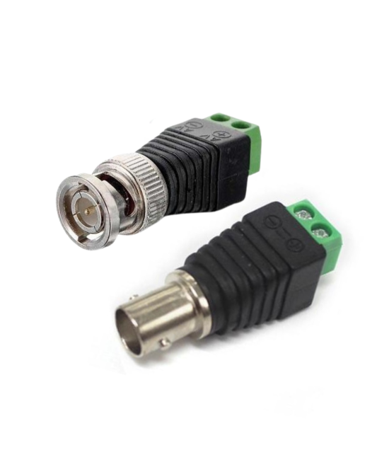 Conector BNC para CCTV Hembra y Macho (2U)