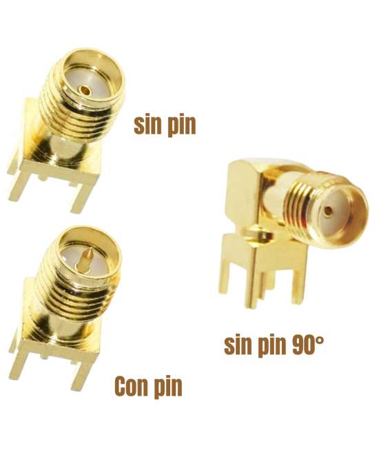 Conector SMA hembra para PCB