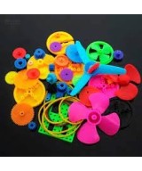 Set de Engranajes, poleas, correas 55 piezas plasticas