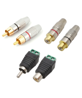 Conector de audio RCA Macho y Hembra