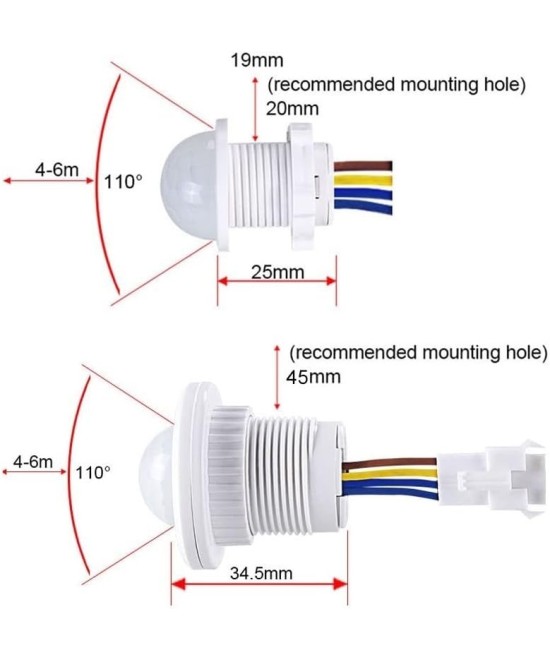Sensor de movimiento infrarrojo PIR
