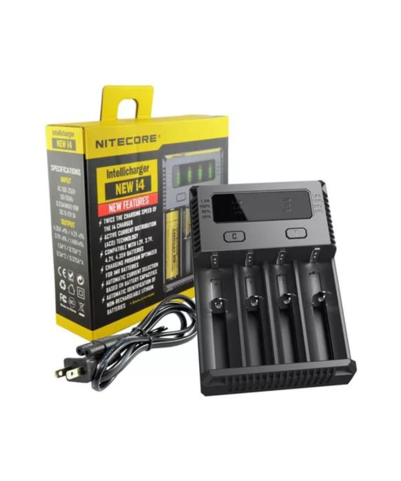 Cargador de baterias Nitrecore i2-i4 para 2 y 4 baterias