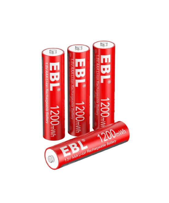 Batería AA / AAA 1.5V EBL Recargable de Litio (4U)