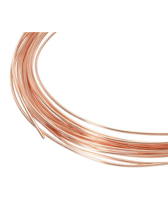 Alambre de cobre 18Ga 1.2mm sin recubrimiento (1Metro)