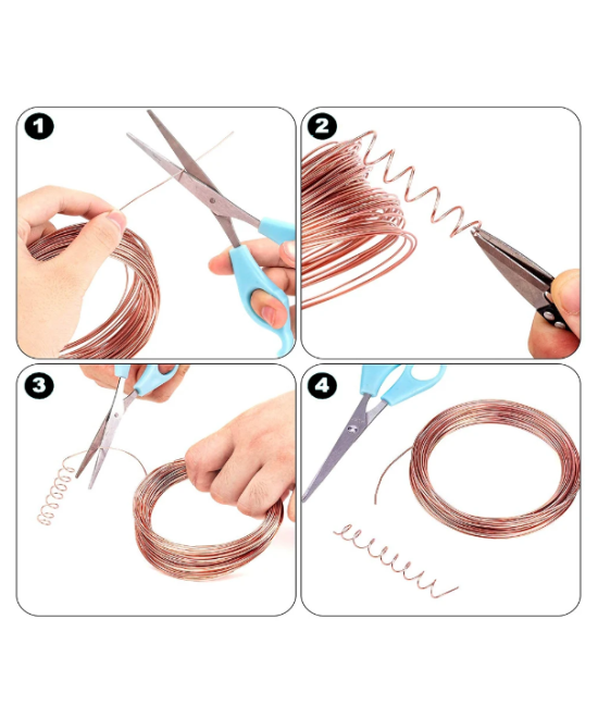 Alambre de cobre 18Ga 1.2mm sin recubrimiento (1Metro)