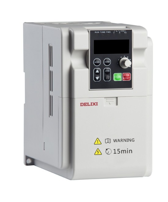 Variador de Motor monofasico a trifasico VFD 220V DELIXI 0.4KW-7.5KW de 0.5-10hp
