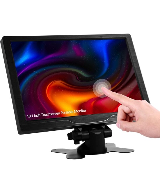 Pantalla tactil de 10.1 pulgadas HDMI, VGA, AV con altavoz incorporado