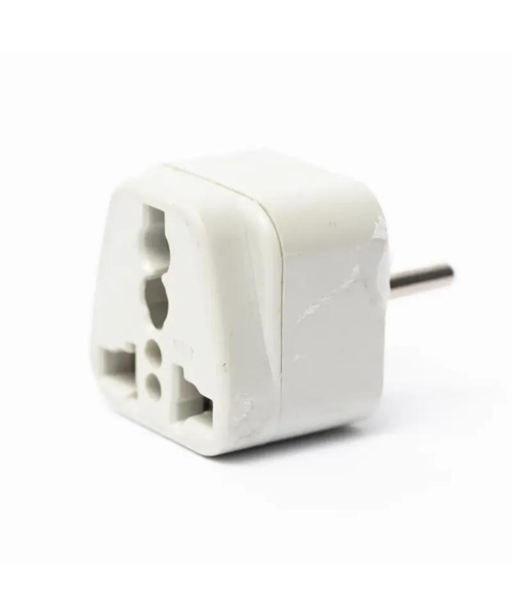 Adaptador de enchufe electrico de americano a europeo