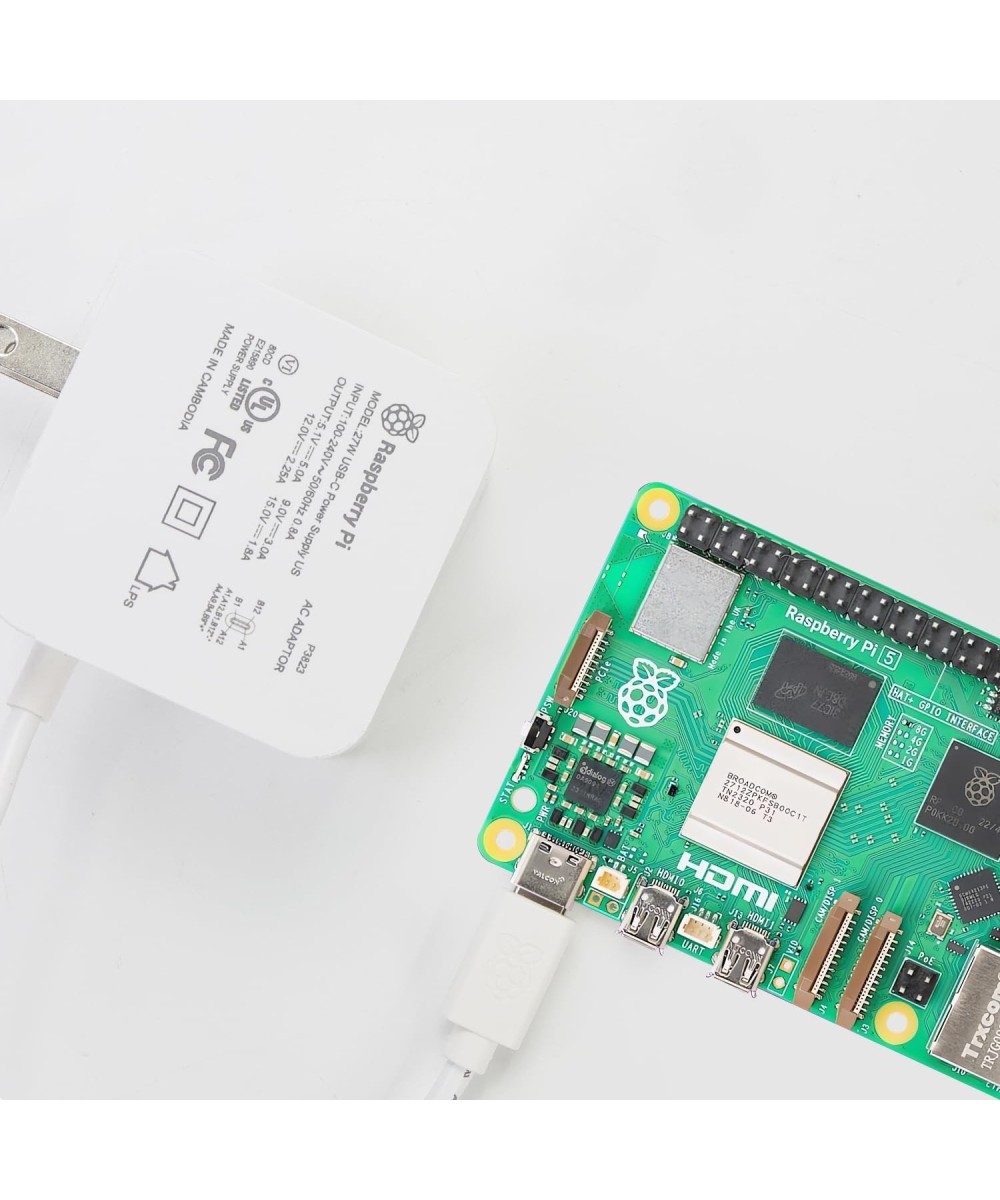 Fuente Para Raspberry PI5 USB-C 5.1V 5A 27W Original