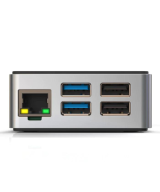 Contenedor para Raspberry pi 5 plateado metalico