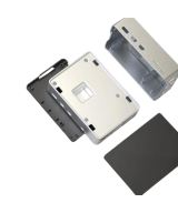 Contenedor para Raspberry pi 5 plateado metalico