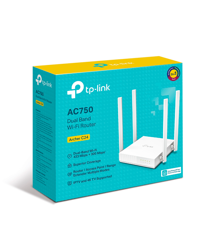 Router Inalambrico TP-Link AC750 ARCHER C24