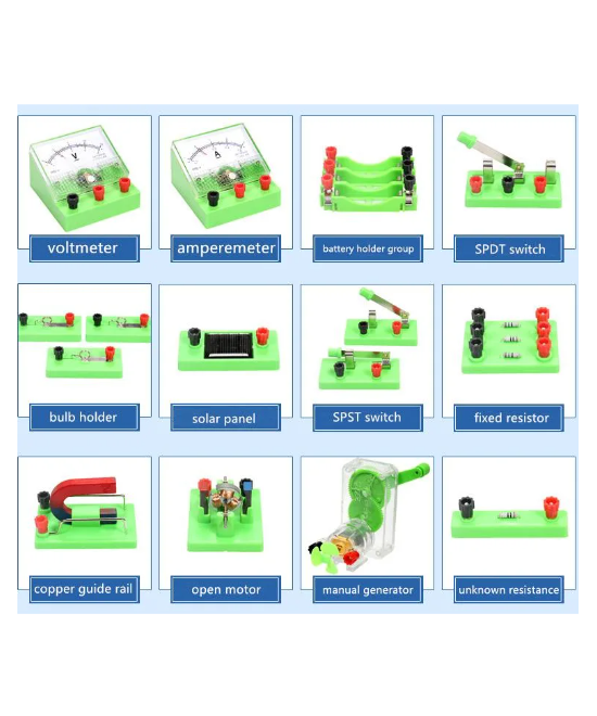 Kit de experimento de electricidad y magnetismo