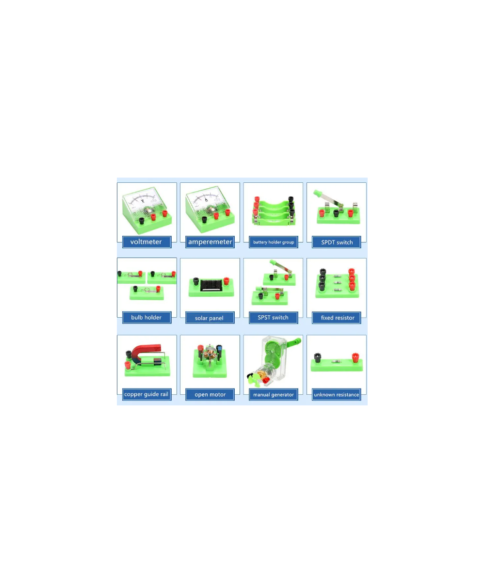 Kit de experimento de electricidad y magnetismo