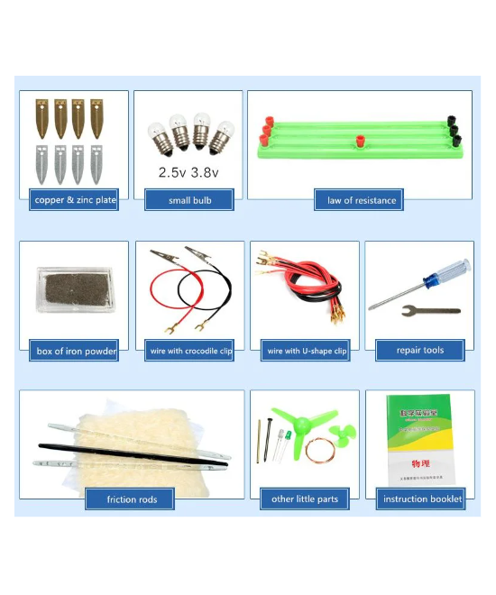 Kit de experimento de electricidad y magnetismo