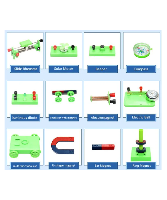 Kit de experimento de electricidad y magnetismo