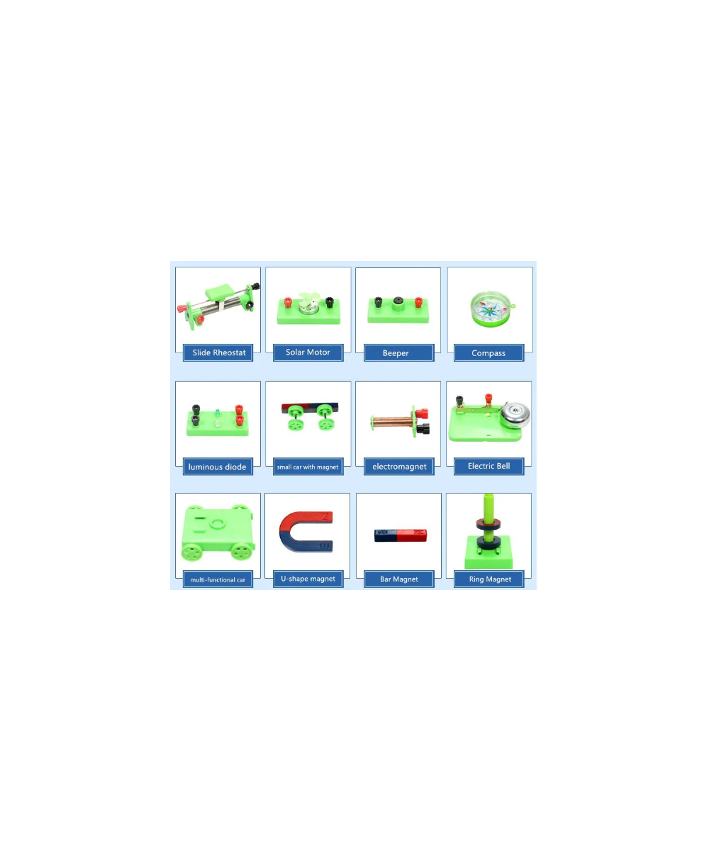 Kit de experimento de electricidad y magnetismo