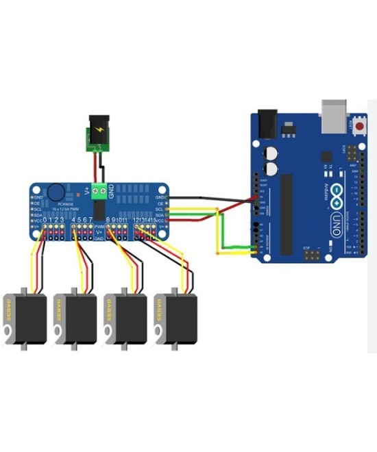 Controlador de servomotor 16 canales PCA9685