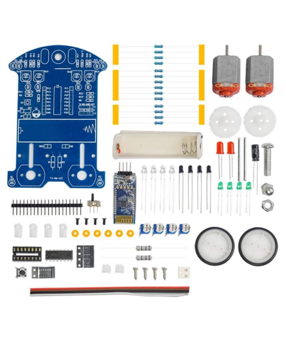 Carrito seguidor de línea DIY Hazlo tu mismo D2-6 con bluetooth