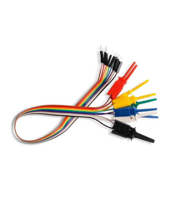 Puntas de prueba dupont 10 lineas 5 colores Macho-Hembra 30CM