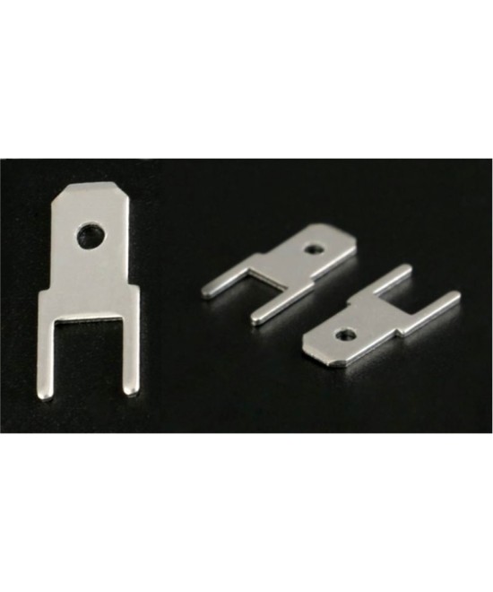 terminales metalicas para pcb 4.8MM y 6.3MM 10 unidades