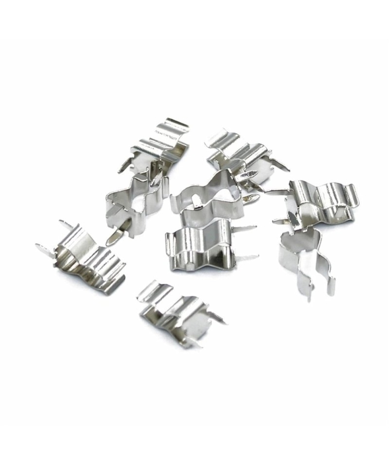 Terminal tipo clip para fusible en PCB 5x20mm y 6x30mm (10U)