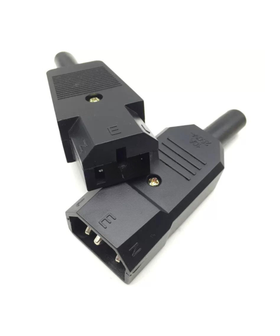 Conector de poder electrico 10A macho y hembra SET