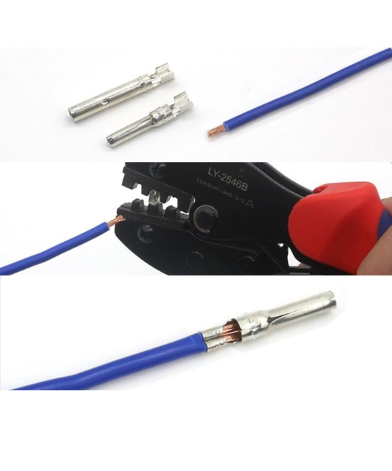 Crimpadora para terminales y conectores LY-2546B