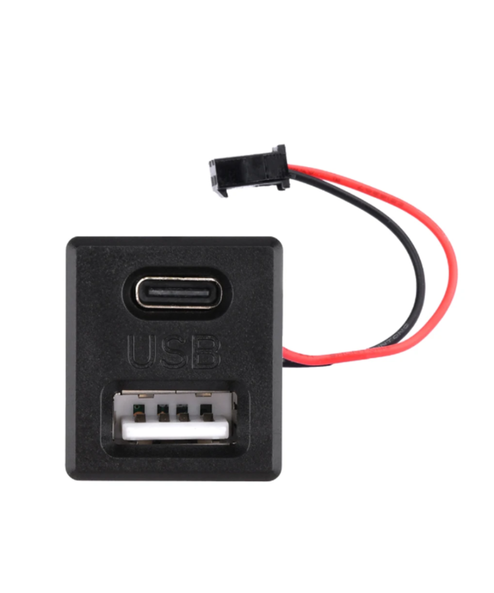 Puerto USB y USB tipo C con cable