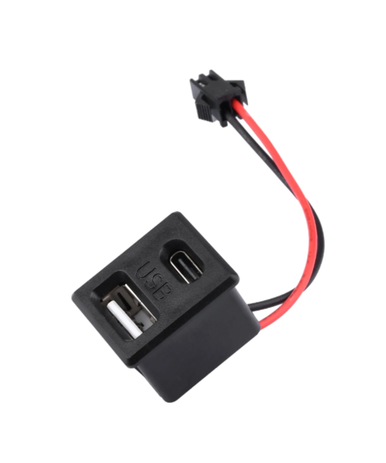 Puerto USB y USB tipo C con cable