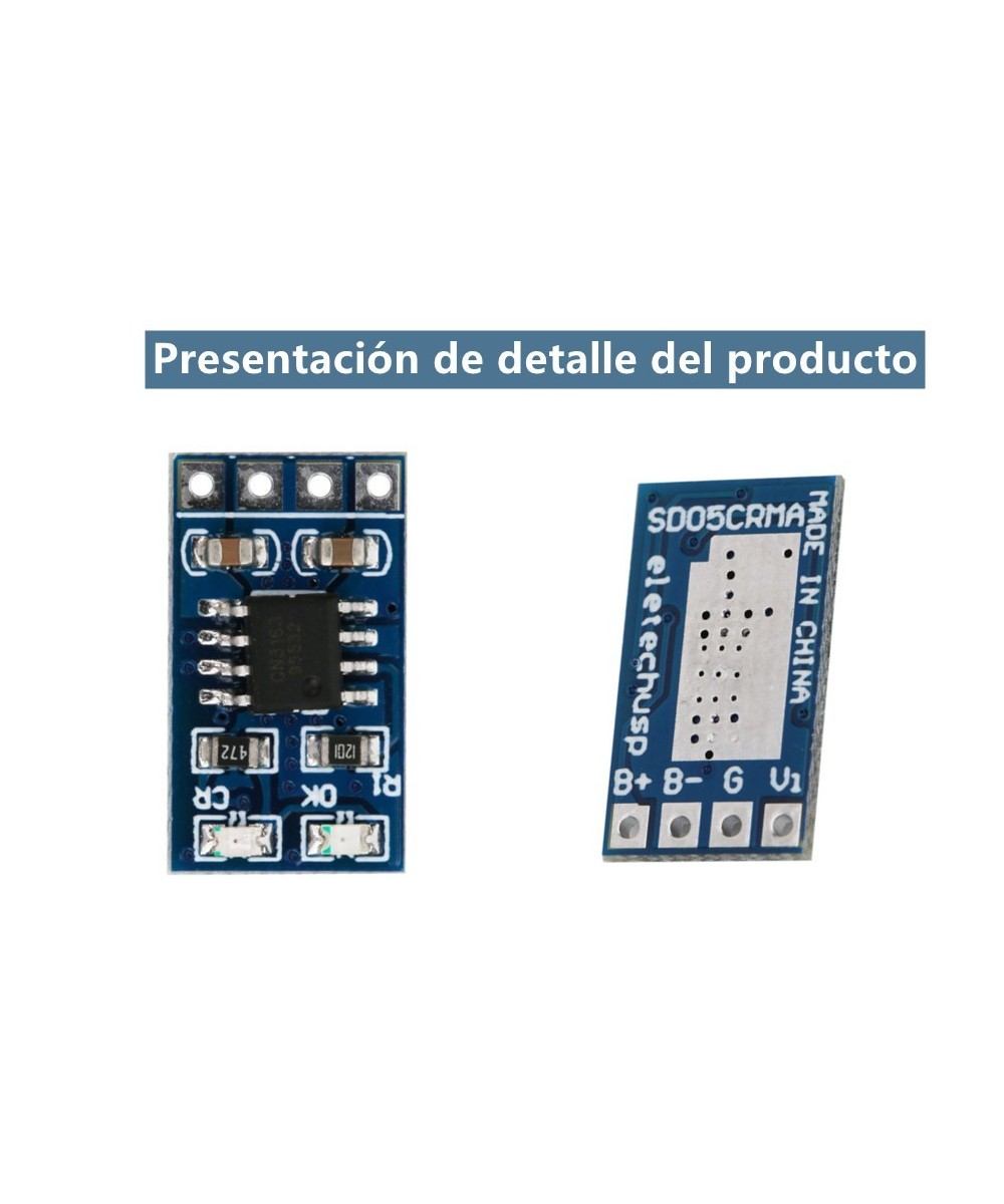 Controlador de carga solar MPPT SD05CRMA 4.4-6.5V 1A