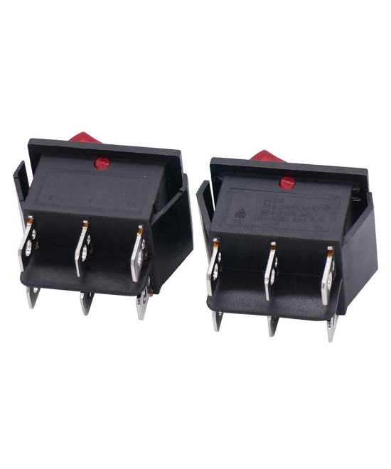 Interruptor KCD4 6 pines con luz