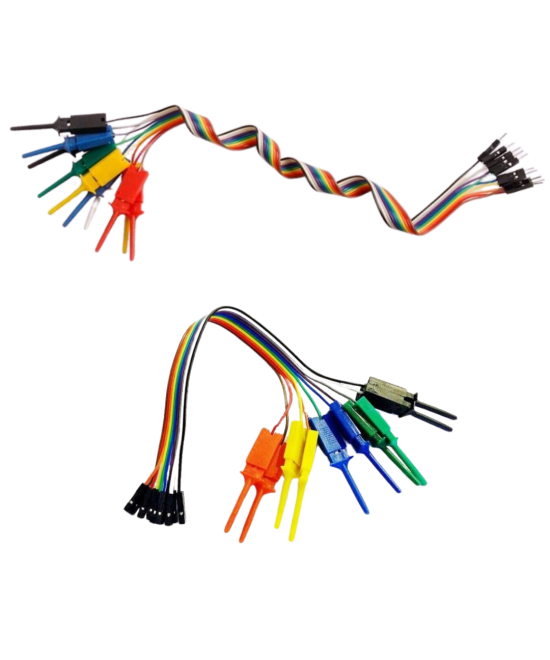 Puntas de prueba dupont 10 lineas 5 colores Macho-Hembra 30CM