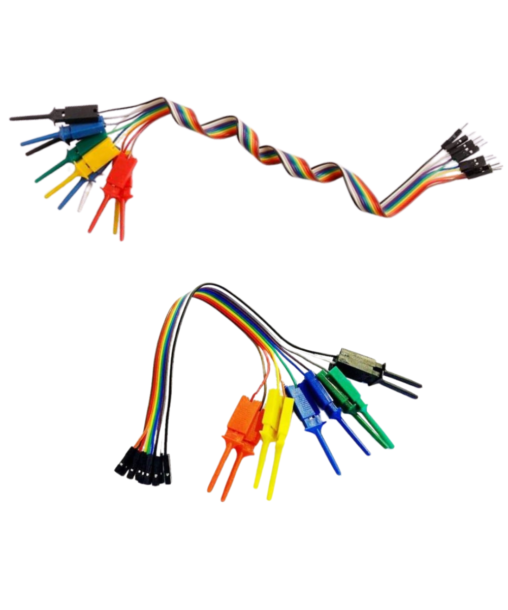 Puntas de prueba dupont 10 lineas 5 colores Macho-Hembra 30CM