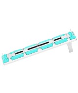 Potenciometro deslizante recto de doble canal 10K 75mm