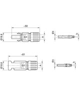 Conector MC4 de panel solar 30A 1000V