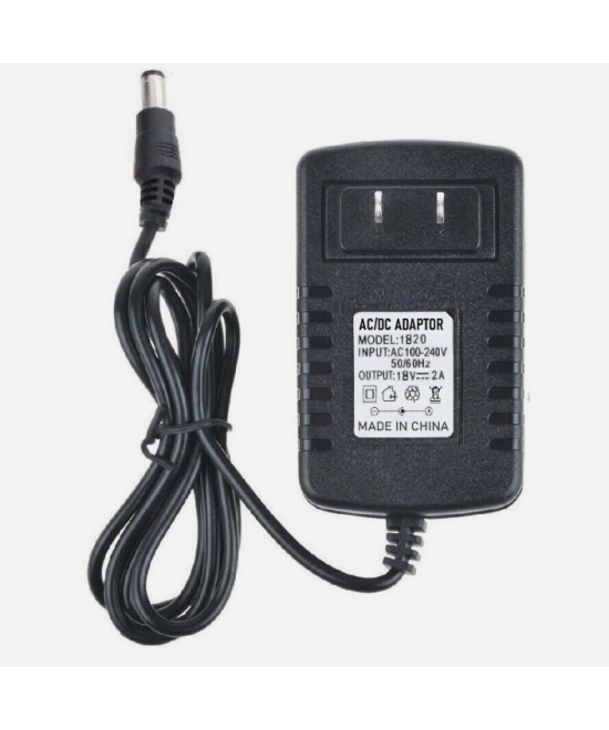 Fuente de Energía 18V 2A Conector 5.5mm x 2.5mm