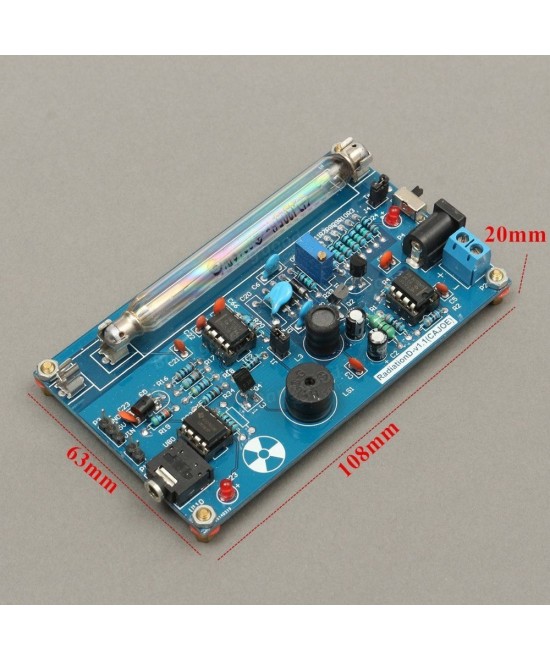 Detector/Contador de radiacion nuclear con tubo GM