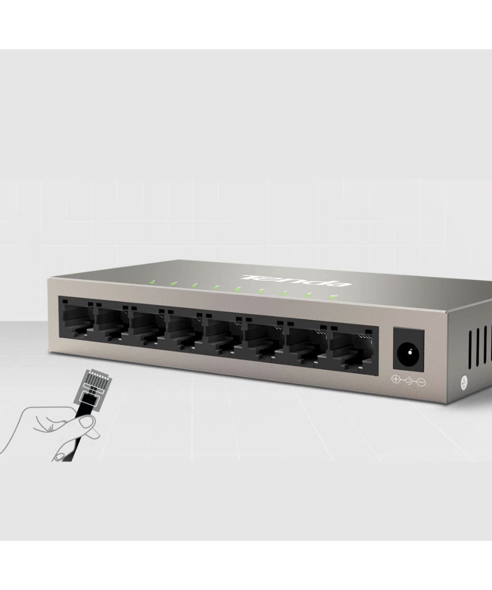 Separador Switch Ethernet 10/100 Mbps 5 / 8 puertos Tenda