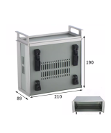Caja de Aluminio con Tornillos 89x210x190