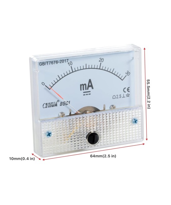 Amperimetro CHHUA 85C1 DC 0-30mA