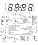 Experimento de electronica reloj digital DIY a color