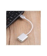 Adaptador USB-C a 3.5mm microfono y audifono