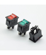 Interruptor de corriente 250V 6A KCD1-104 con luz