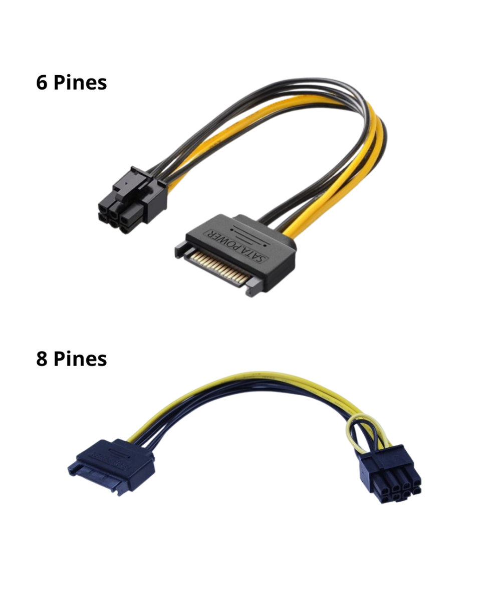 Adaptador SATA para tarjeta grafica a 6 pines / 8 pines