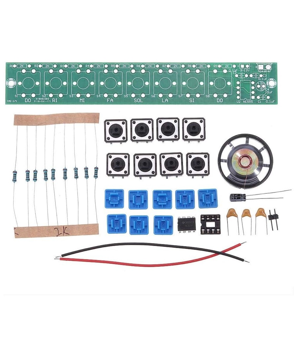Experimento de electronica organo musical NE555 DIY
