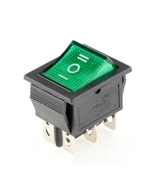 Interruptor KCD4 6 pines con luz