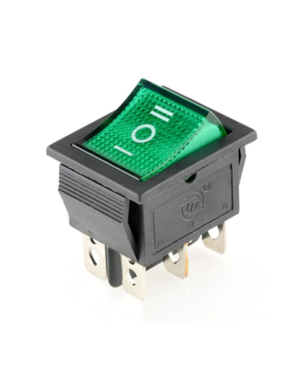 Interruptor KCD4 6 pines con luz