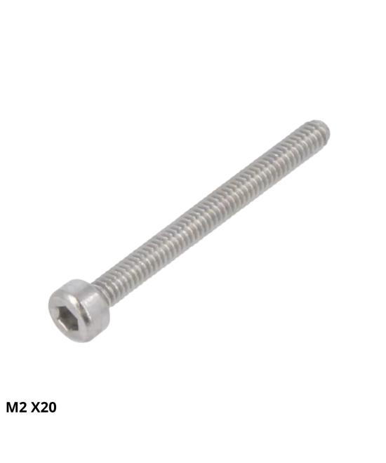Set de Tornillo con tuerca M2 -M5 20mm (10U)